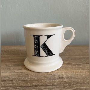 Anthropologie Monogram Mug - K